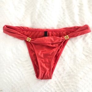 NWOT VIX Swimwear Coral Orange Bikini Bottom Sz L